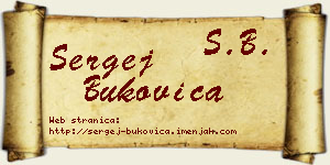 Sergej Bukovica vizit kartica